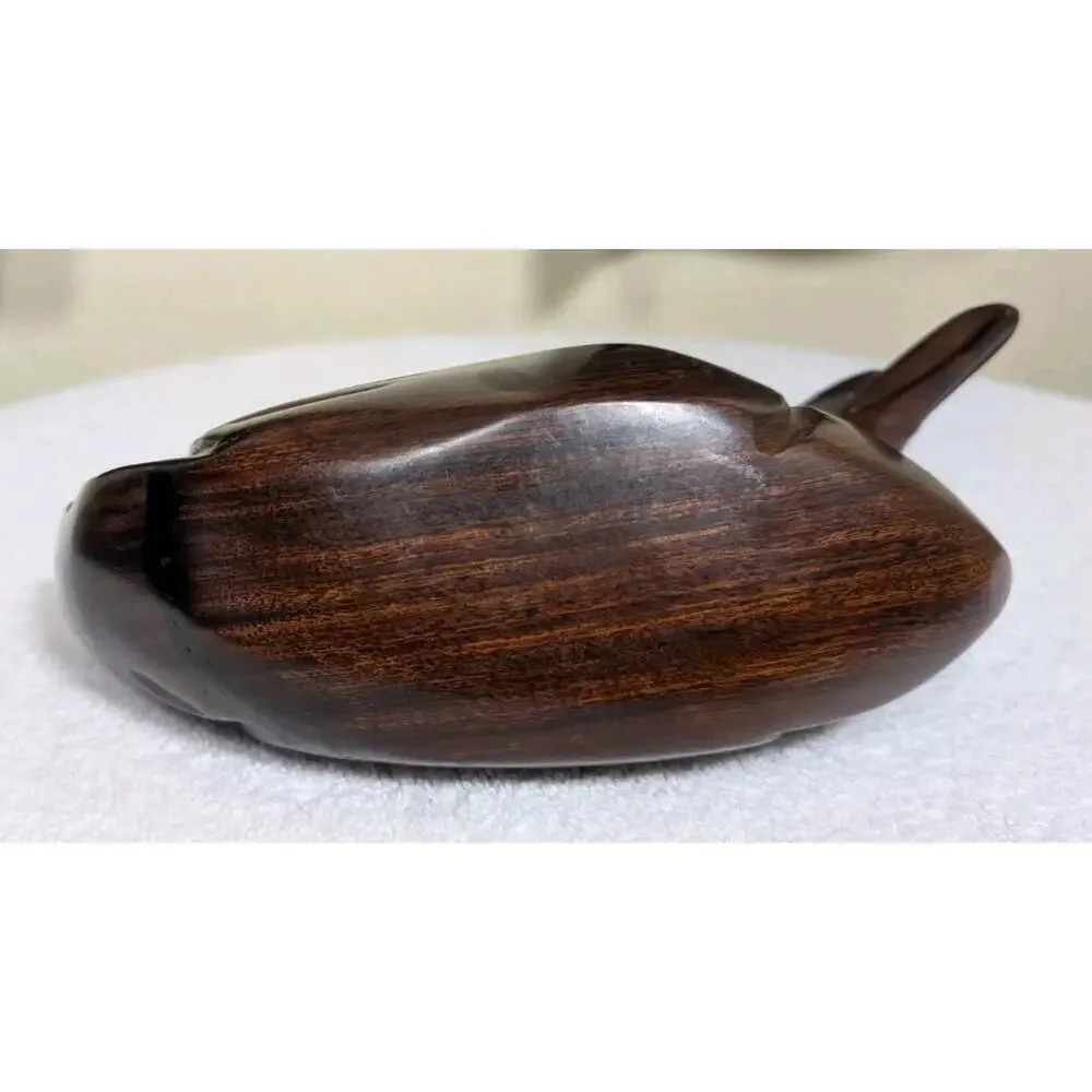 Vintage Solid Wood Hand Carved Duck Decoy Home Decor